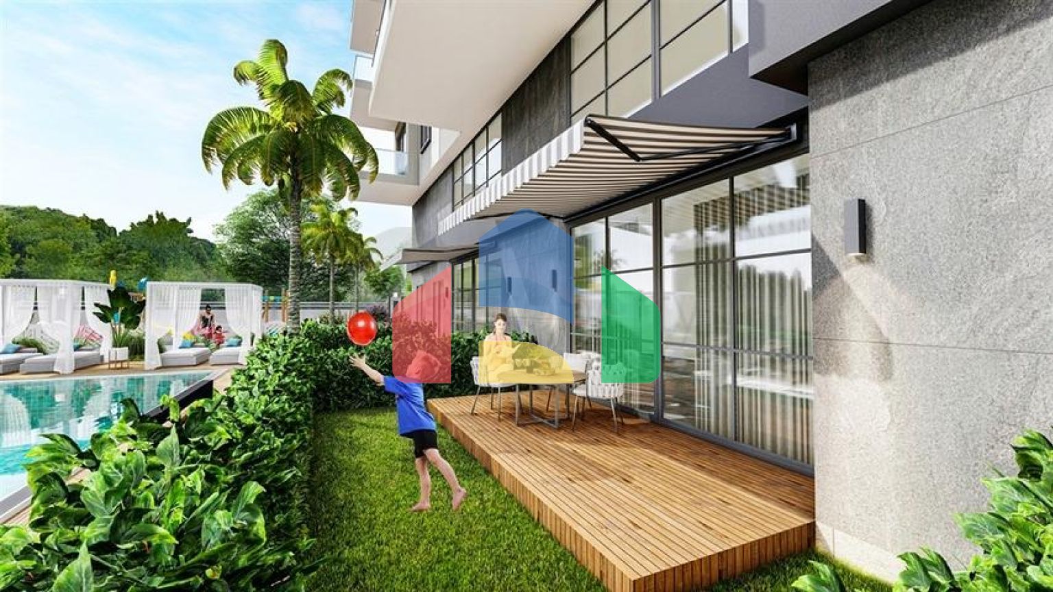 Строящийся комплекс в районе Махмутлар