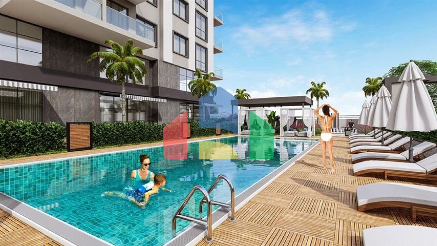 Строящийся комплекс в районе Махмутлар