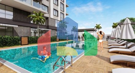 Строящийся комплекс в районе Махмутлар