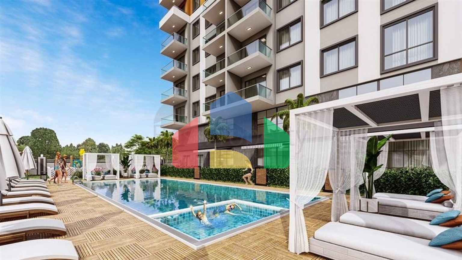 Строящийся комплекс в районе Махмутлар