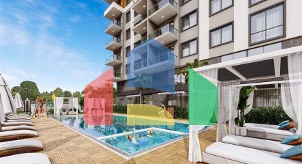 Строящийся комплекс в районе Махмутлар