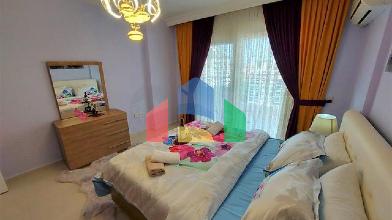 Просторная квартира 2+1 в 500 метрах от моря