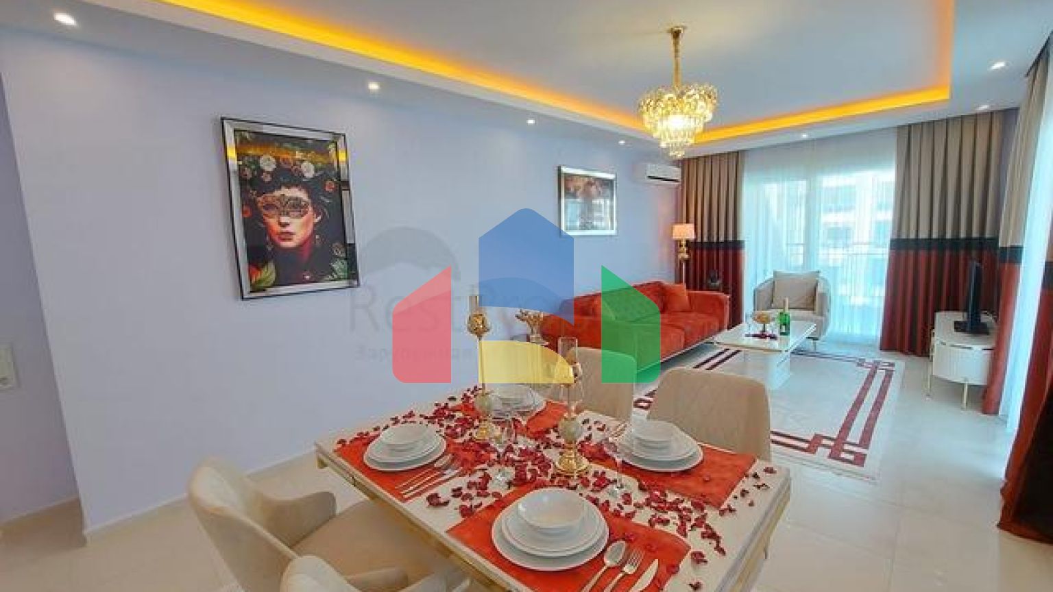 Просторная квартира 2+1 в 500 метрах от моря