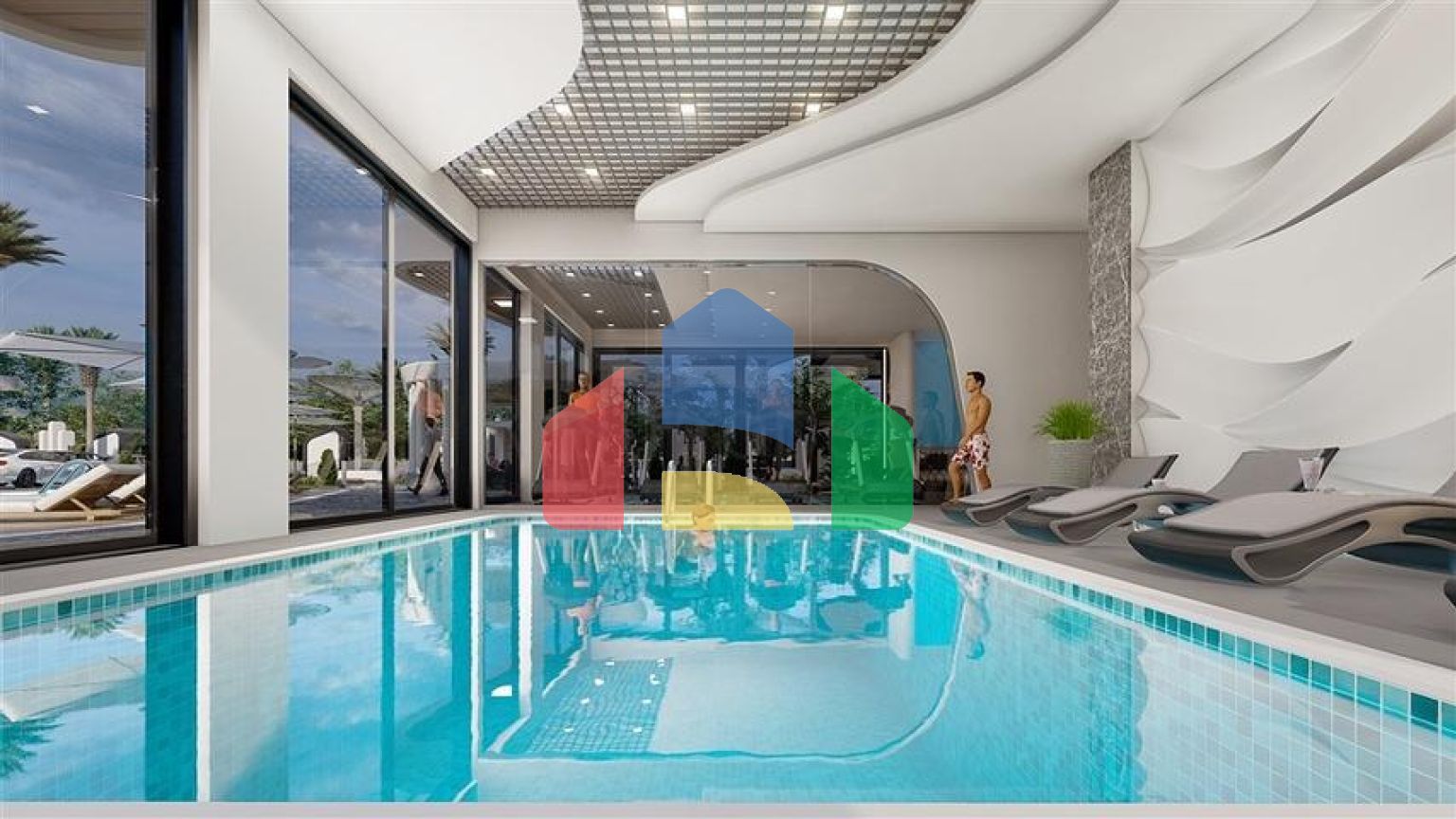 Пентхаус 2+1 в новом комплексе в центре Махмутлара