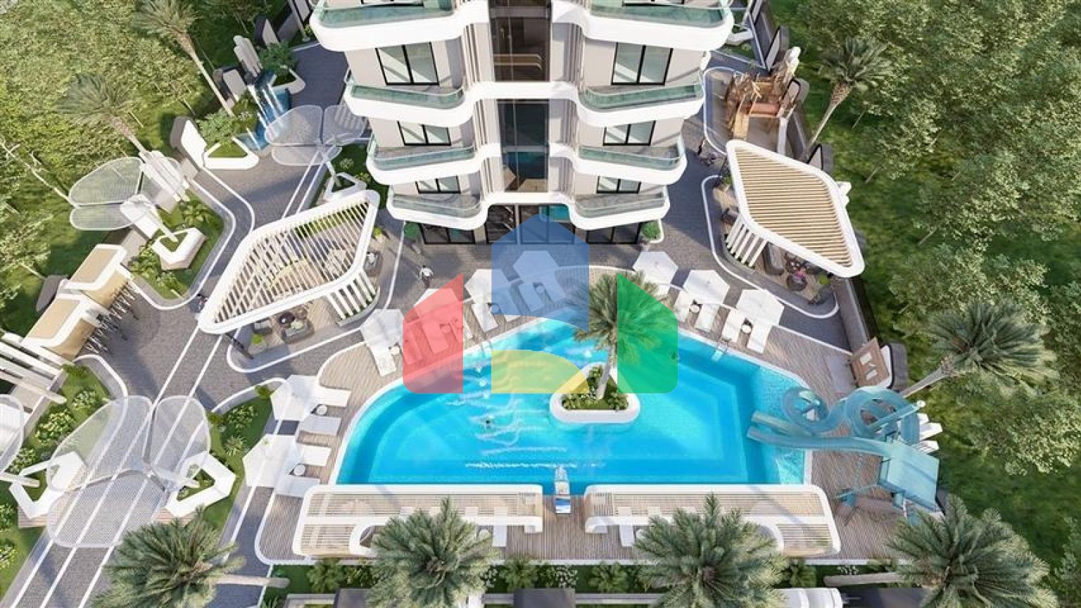 Пентхаус 2+1 в новом комплексе в центре Махмутлара