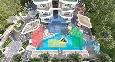 Пентхаус 2+1 в новом комплексе в центре Махмутлара