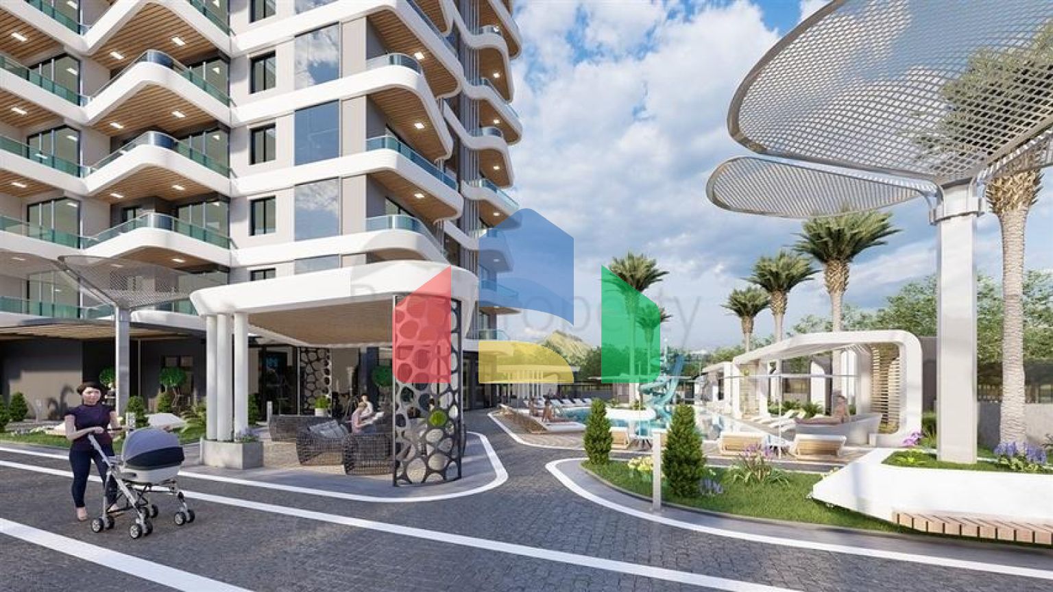 Пентхаус 2+1 в новом комплексе в центре Махмутлара