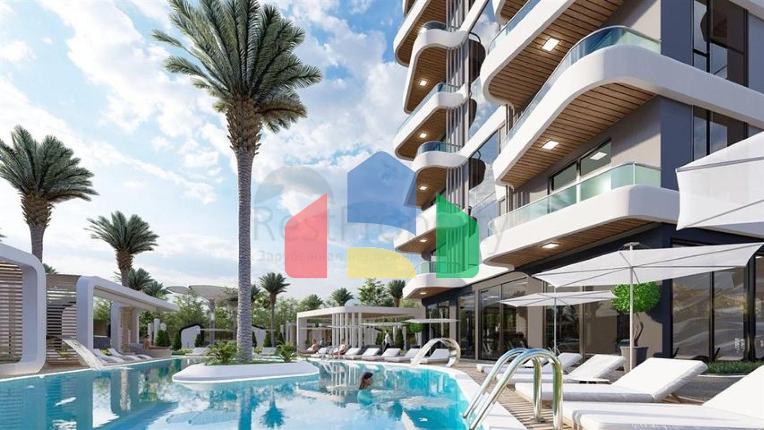 В продаже изумительный пентхаус 2+1 в районе Махмутлар