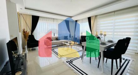 Sea View - 3 bedroom duplex - newly furnished - In Mahmutlar / Alanya