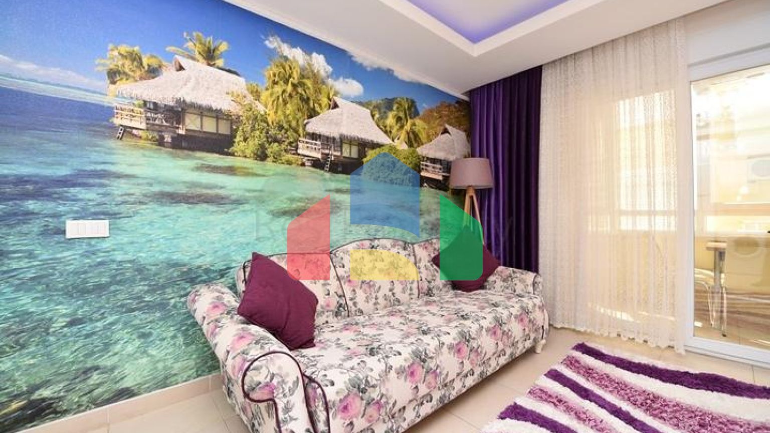 Меблированная квартира планировки 1+1 в районе Махмутлар