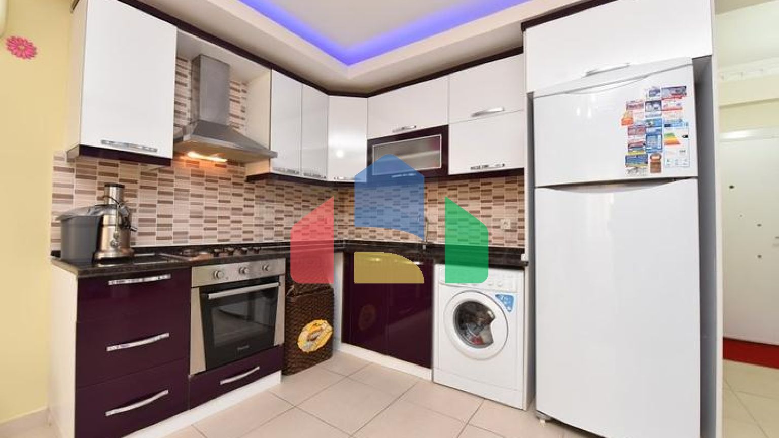 Меблированная квартира планировки 1+1 в районе Махмутлар