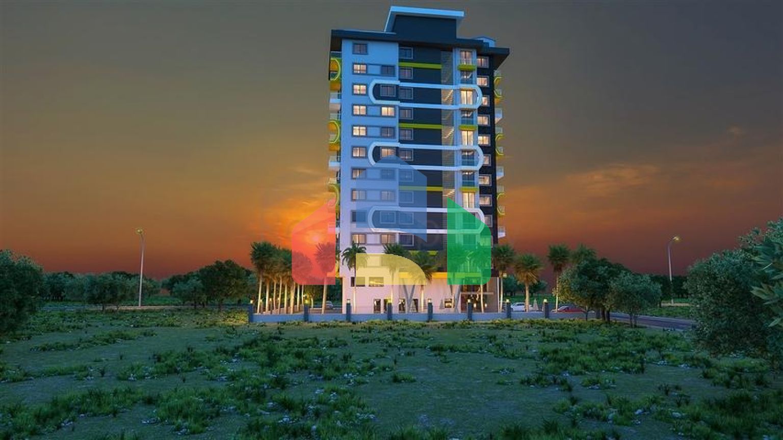 Новый жилой комплекс в районе Махмутлар