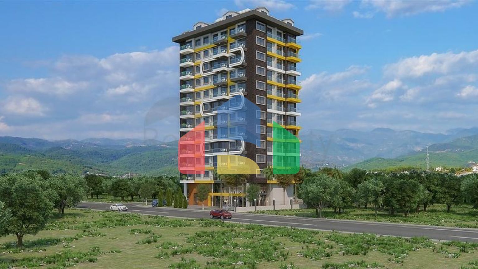 Новый жилой комплекс в районе Махмутлар