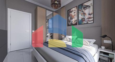 Квартира 2+1 на этапе строительства в районе Махмутлар