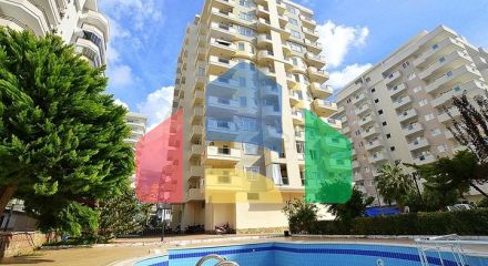 Квартира планировкой 4+1 с отдельной кухней в Махмутларе