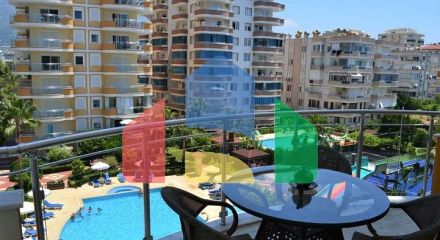 2+1 apartment with sea view in Mahmutlar district