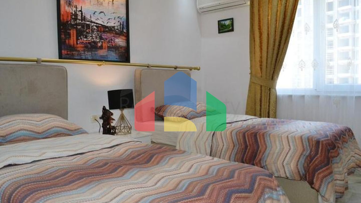 Квартира 2+1 с видом на море в районе Махмутлар