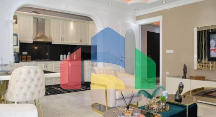 Квартира 2+1 с видом на море в районе Махмутлар