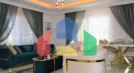 Квартира 2+1 с видом на море в районе Махмутлар