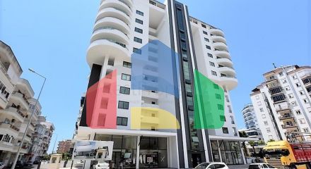 1+1 apartment in Mahmutlar 300 m from the sea