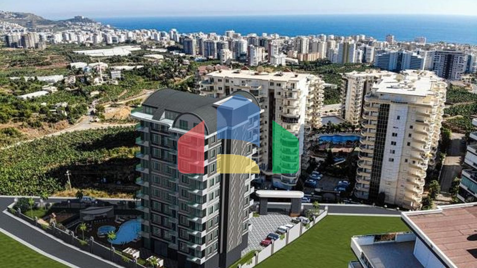 Новий проект, що будується в районі Махмутлар