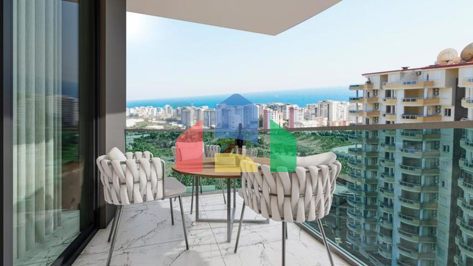 Квартира 1+1 в районе Махмутлар