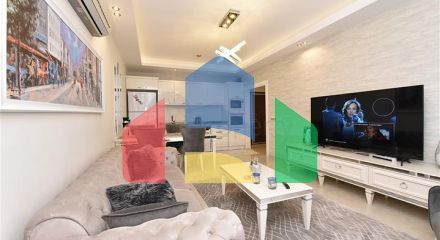 Меблированная трехкомнатная квартира в центре Махмутлара