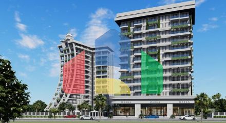 Prestige - 1 bedroom apt - Luxury complex - Mahmutlar / Alanya