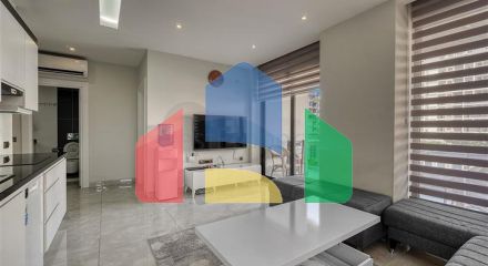 Двокімнатна квартира 2 + 1 в районі Махмутлар