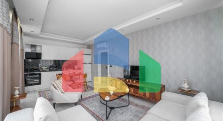 Пентхаус 2 + 1 з терасою і меблями в районі Махмутлар