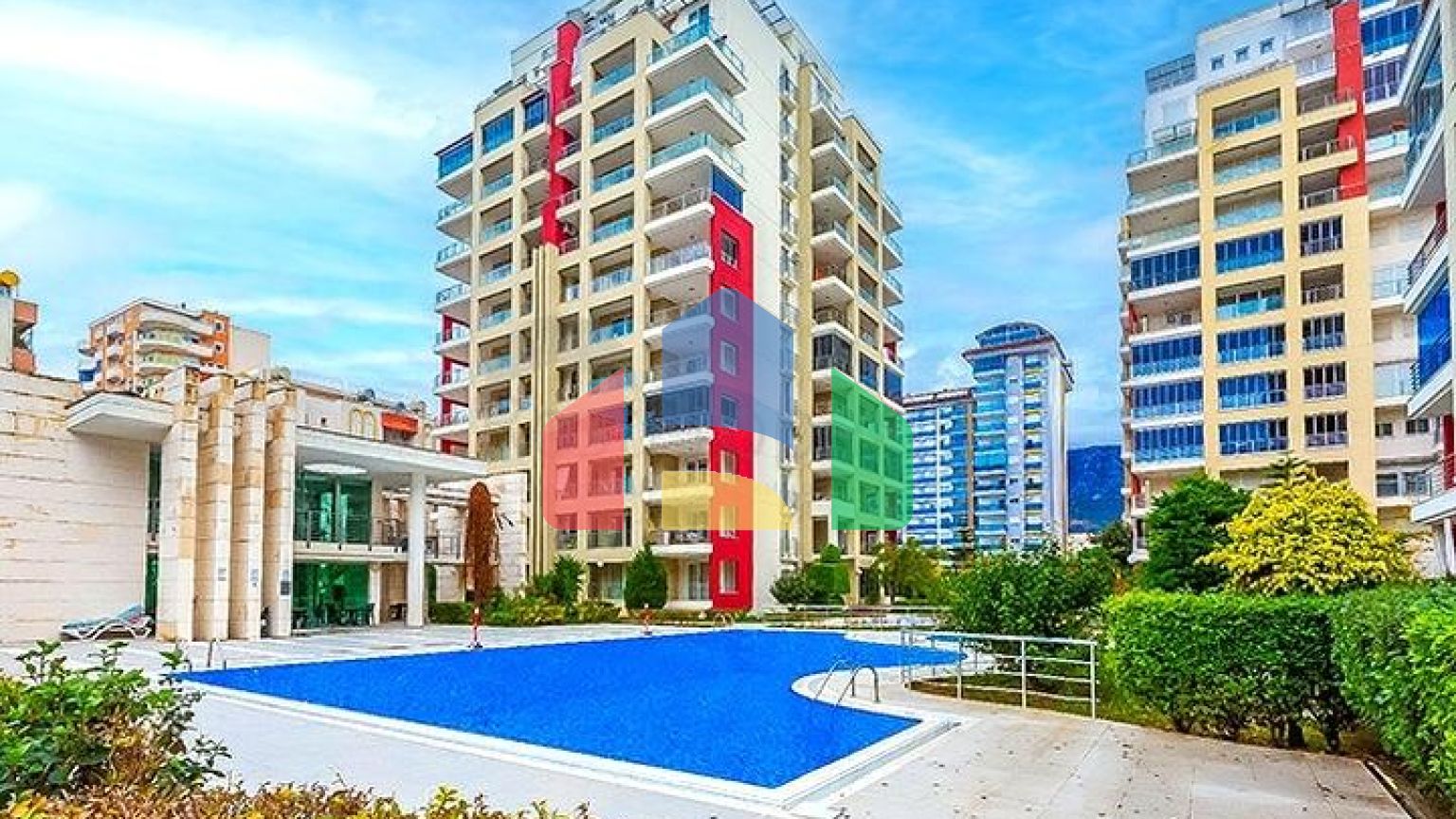 Затишна мебльована квартира 2+1 в розвиненому житловому комплексі