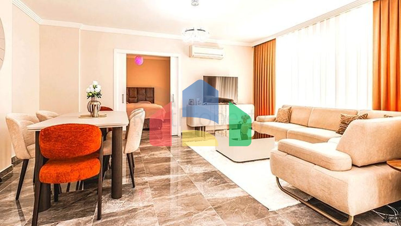 Затишна мебльована квартира 2+1 в розвиненому житловому комплексі