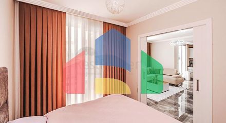 Затишна мебльована квартира 2+1 в розвиненому житловому комплексі