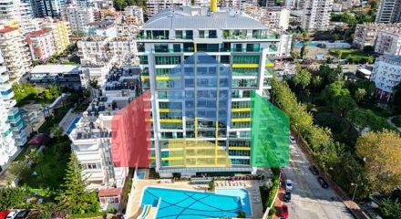 Двокімнатна квартира 1 + 1 з розвиненою інфраструктурою в районі Махмутлар