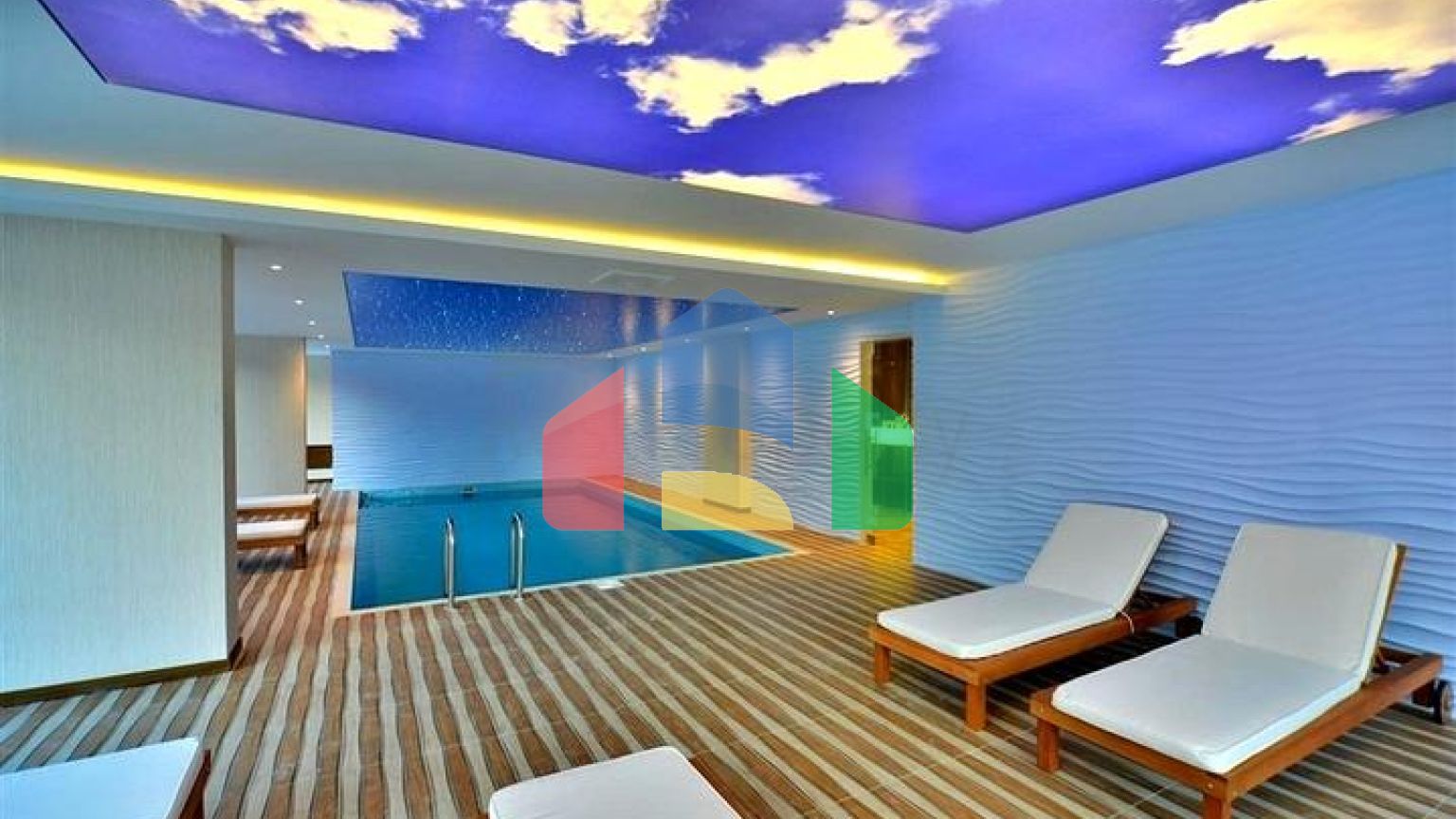 Світла квартира 1 + 1 на високому поверсі в районі Махмутлар