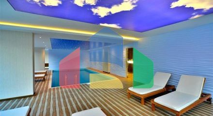 Світла квартира 1 + 1 на високому поверсі в районі Махмутлар