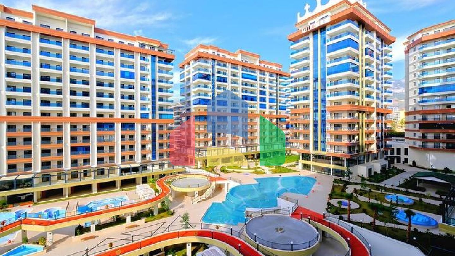 Современная 1+1 квартира в развитом жилом проекте