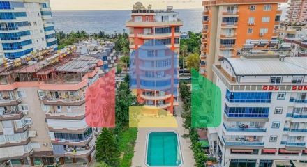 Трёхкомнатная квартира 2+1 с мебелью в центре района Махмутлар