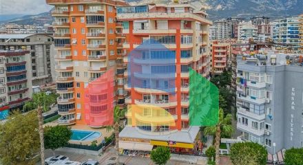 Трёхкомнатная квартира 2+1 с мебелью в центре района Махмутлар