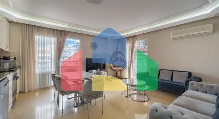 Трёхкомнатная квартира 2+1 с мебелью в центре района Махмутлар