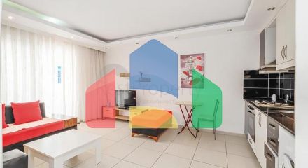 Уютная меблированная квартира 1+1 в жилом комплексе с бассейном