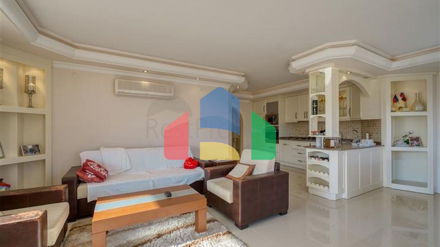 Трёхкомнатная квартира 2+1 с мебелью в районе Махмутлар