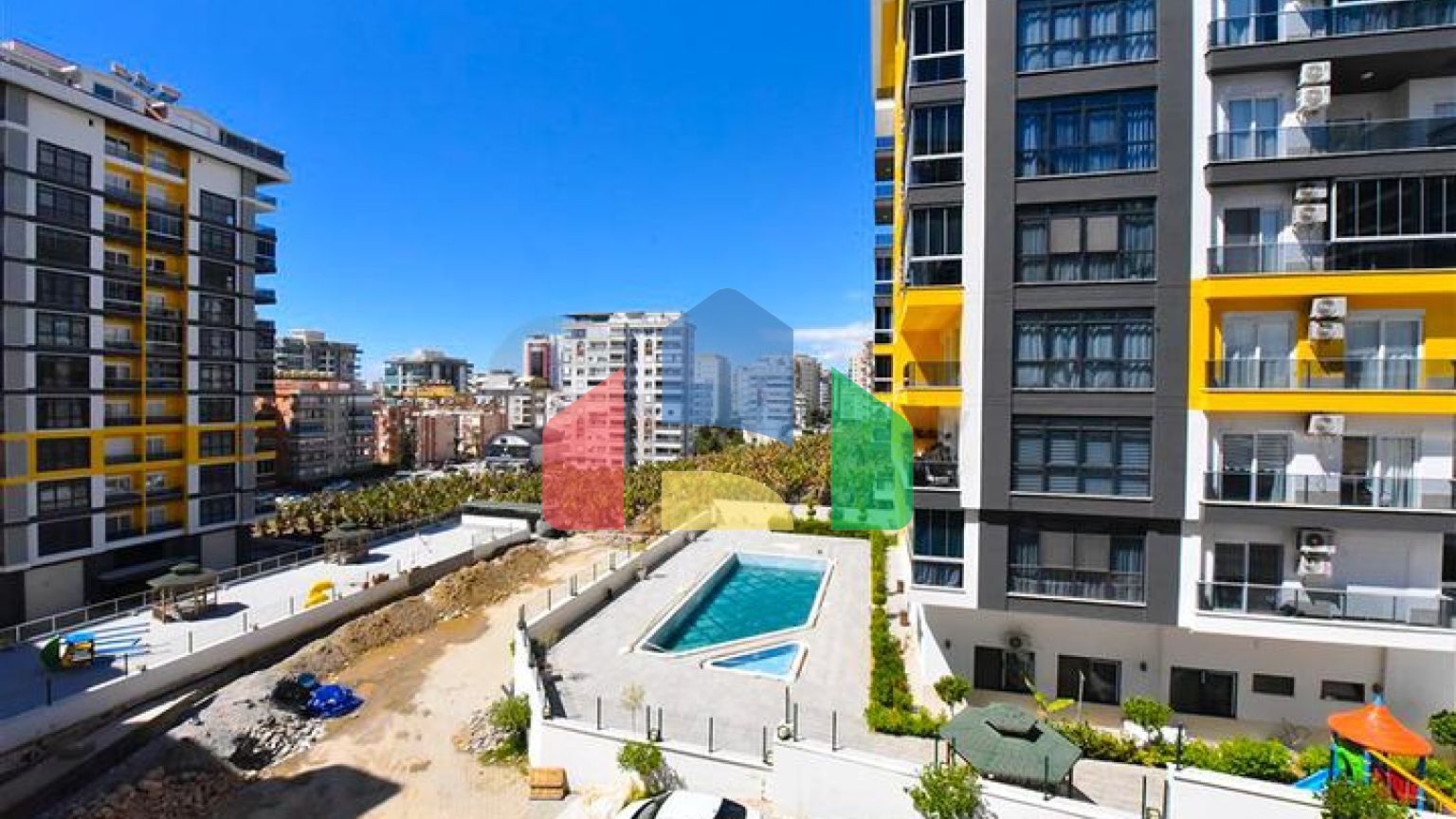 Квартира 1+1 в районе Махмутлар