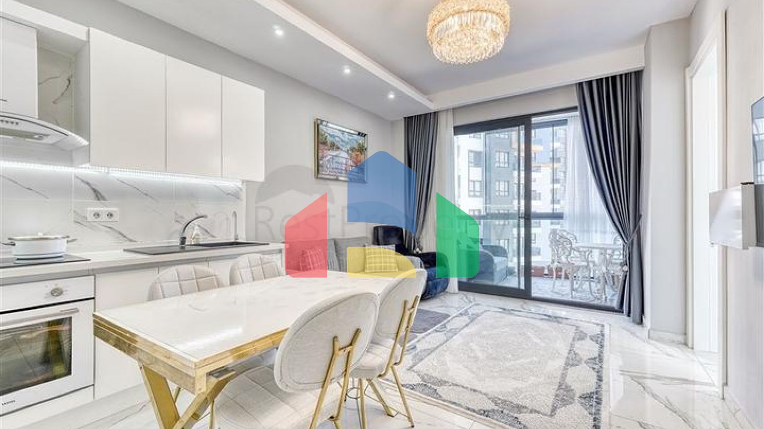 Двухкомнатная квартира в 600 м от моря