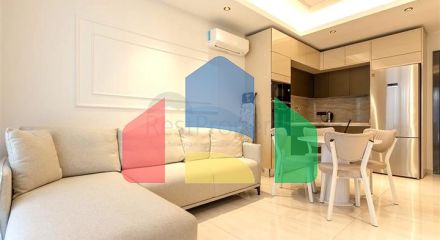 Уютная квартира 1+1 в районе Махмутлар в 50 метрах от моря