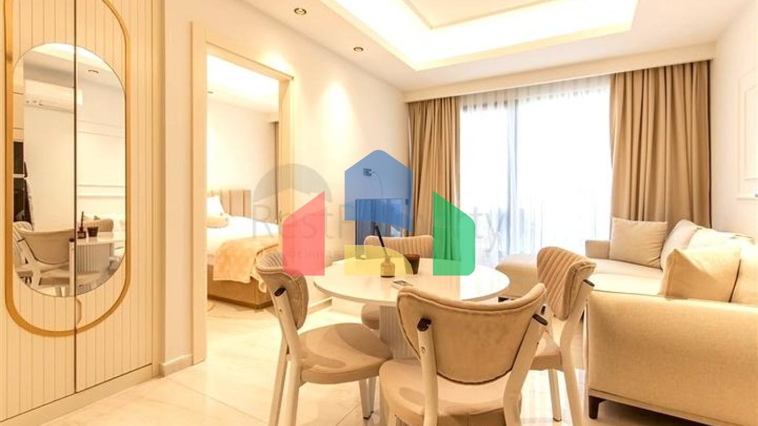 Уютная квартира 1+1 в районе Махмутлар в 50 метрах от моря