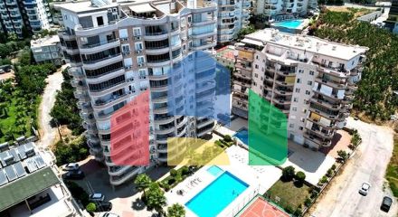 Просторная 2+1 в Махмутларе рядом с центром и морем