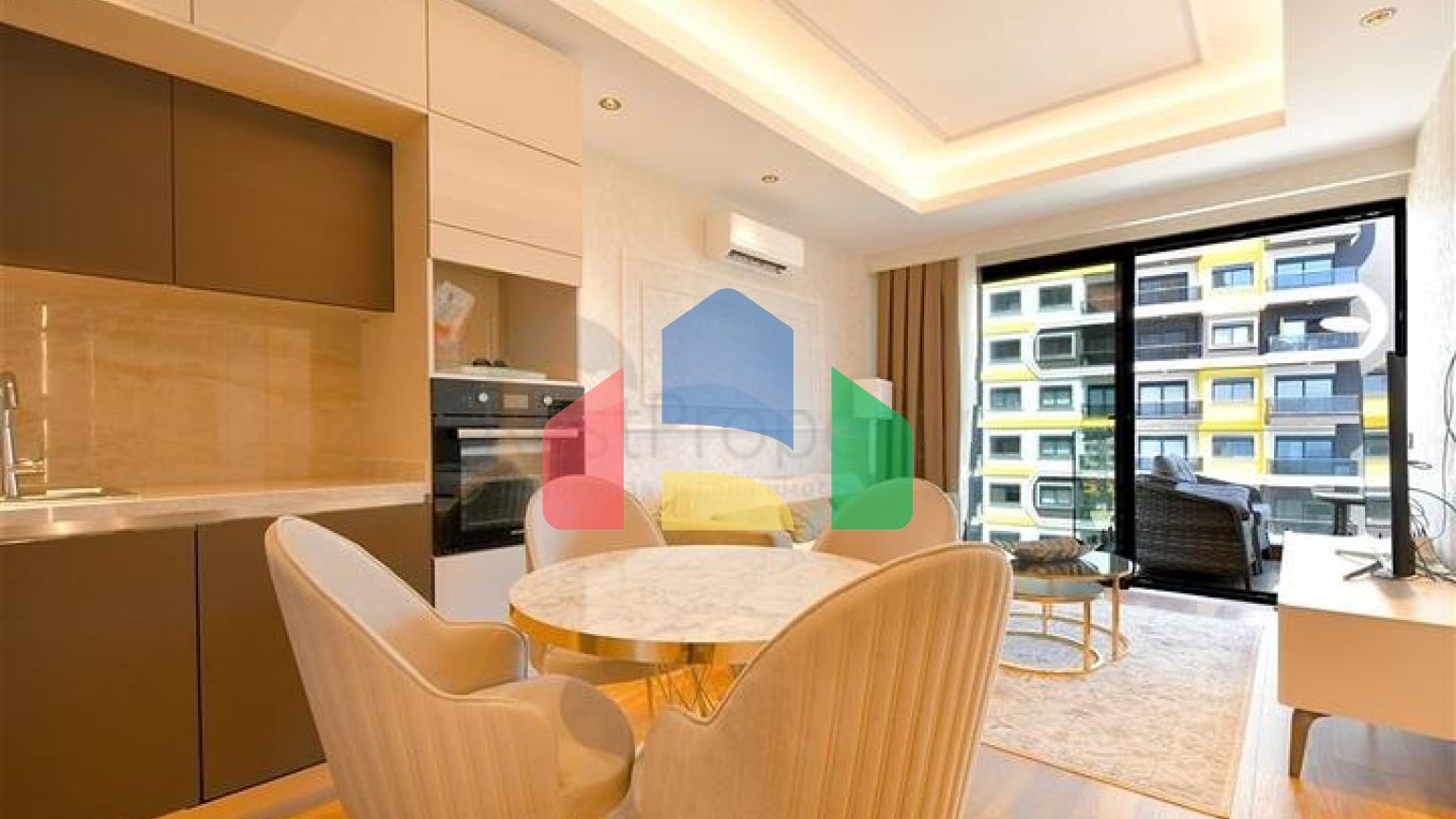 Двухкомнатная квартира 1+1 с современной инфраструктурой в районе Махмутлар