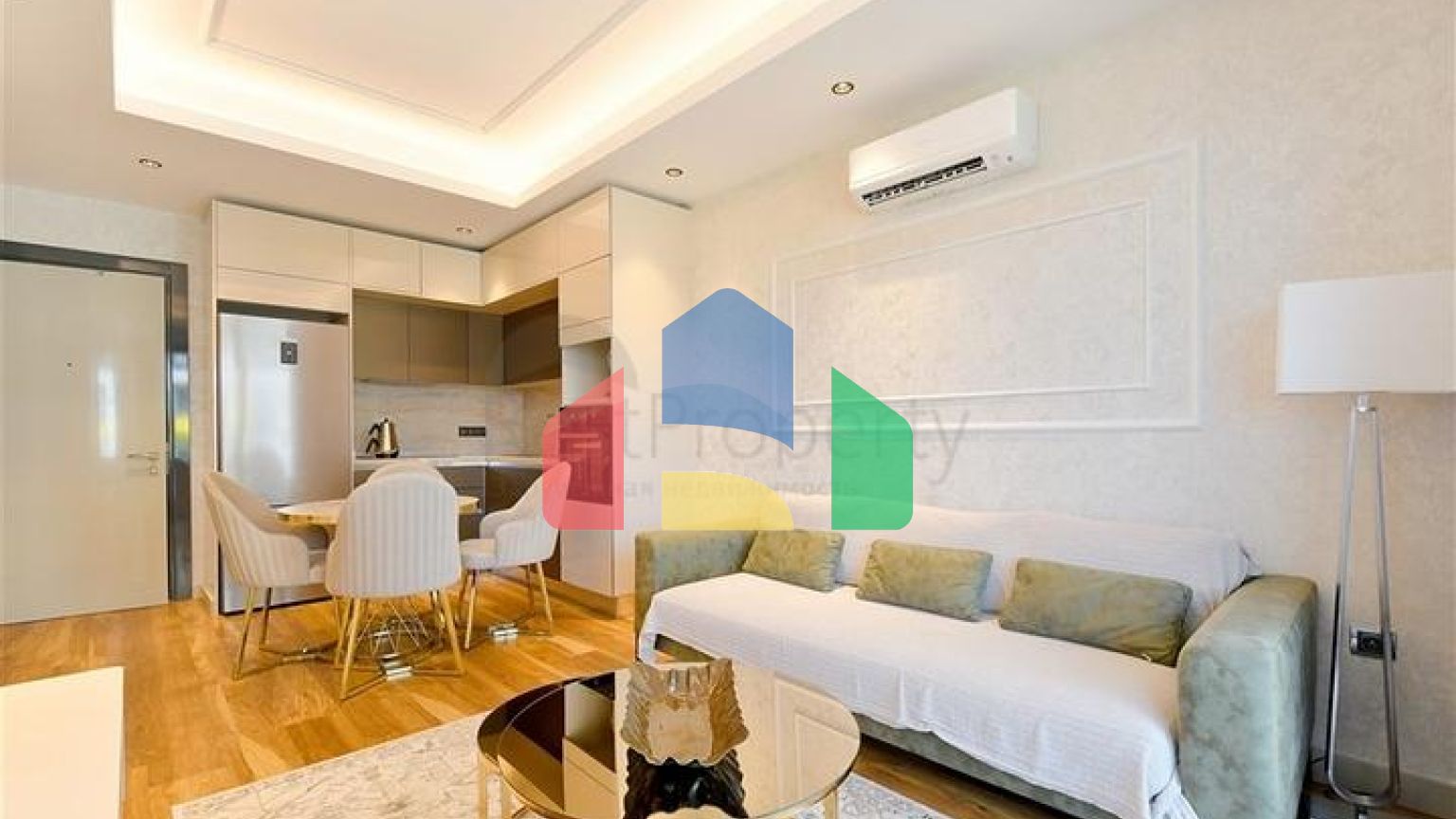 Двухкомнатная квартира 1+1 с современной инфраструктурой в районе Махмутлар