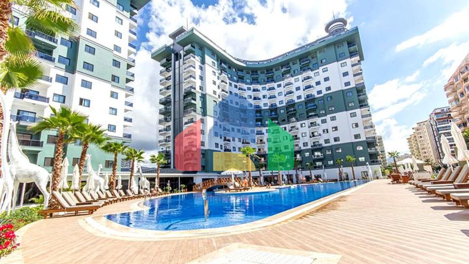 Меблированная квартира 1+1 с развитой инфраструктурой в Махмутларе